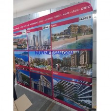 Kumaş Tekstil Stand Oval 500x230cm