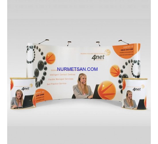 Örümcek Stand Oval 3x8 / 8 Panel Örümcek Stand Oval 3x8 / 8 Panel