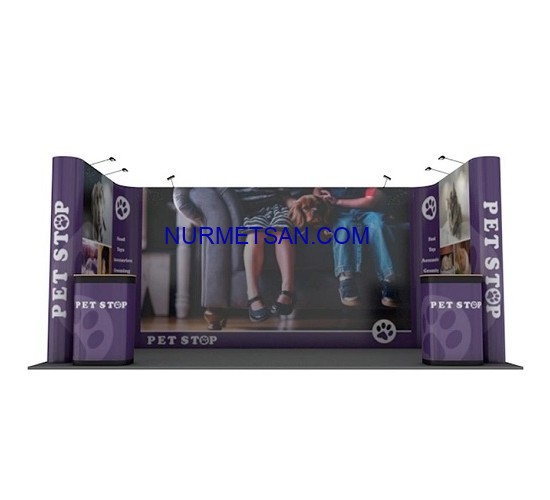 Pop Up Stand U Köşe Corner 2x5x2 Panel Pop Up Stand U Köşe Corner 2x5x2 Panel