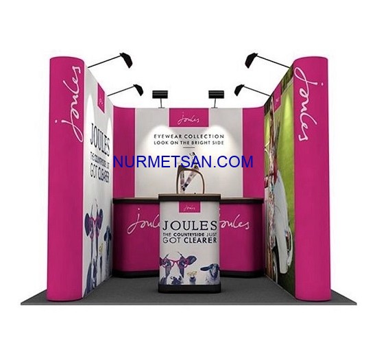 Pop Up Stand U Köşe Corner 3x2x3 Panel