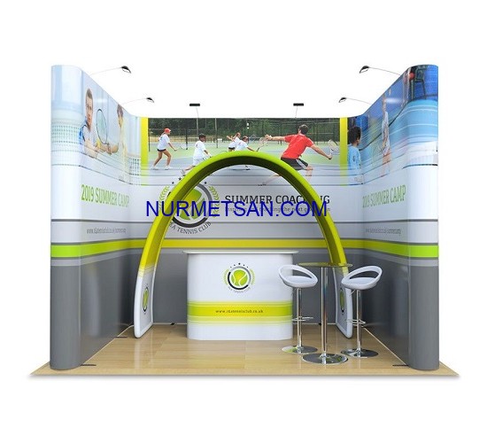 Pop Up Stand U Köşe Corner 3x3x3 Panel