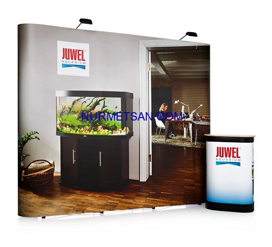 Pop Up Stand Düz 3x3 / 3 Panel Pop Up Stand Düz 3x3 / 3 Panel